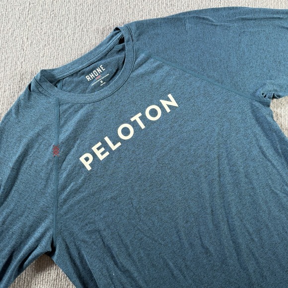 RHONE Other - Rhone x Peloton Mens Medium Long Sleeve Athletic Stretch T-Shirt Blue Tee Gym